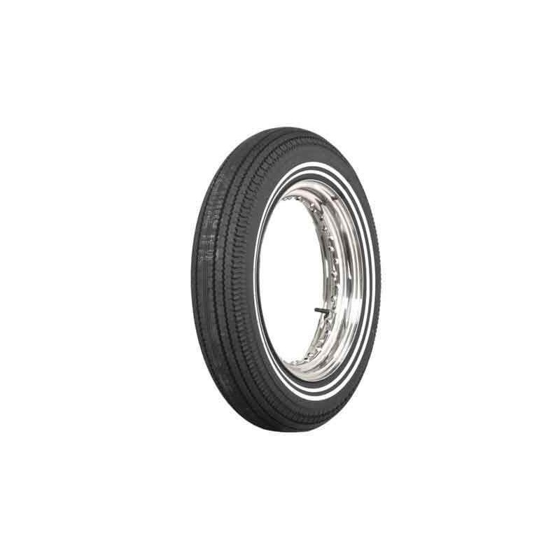 500x16 (5.00-16) 69S TT Coker Classic Double liseré Blanc 2x5 mm: Pneu Moto 500x16 (5.00-16) 69S TT Coker Classic Double liseré Blanc 2x5 mm: Pneu Moto